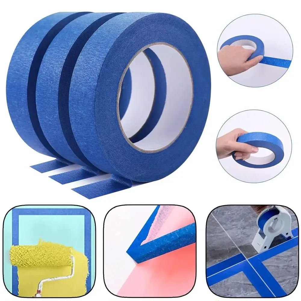 20/ 60m Pieces of Masking Tape, Width 1.2cm Mm, Strong Adhesive, Leaves No Residue, Easy to Tear, Suitable for Decoration, Wall Painting, Seam Beautification, Isolation Protection Areas, and Space Beautification
