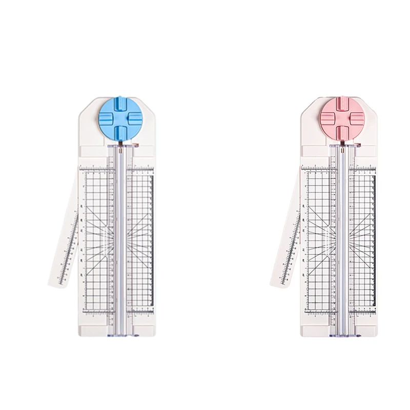 Paper Trimmer Craft Paper Cutter 4-In-1 Paper Trimmer 12In Craft Paper Cutter For Multi-Function Scrapbooking Tool Blue