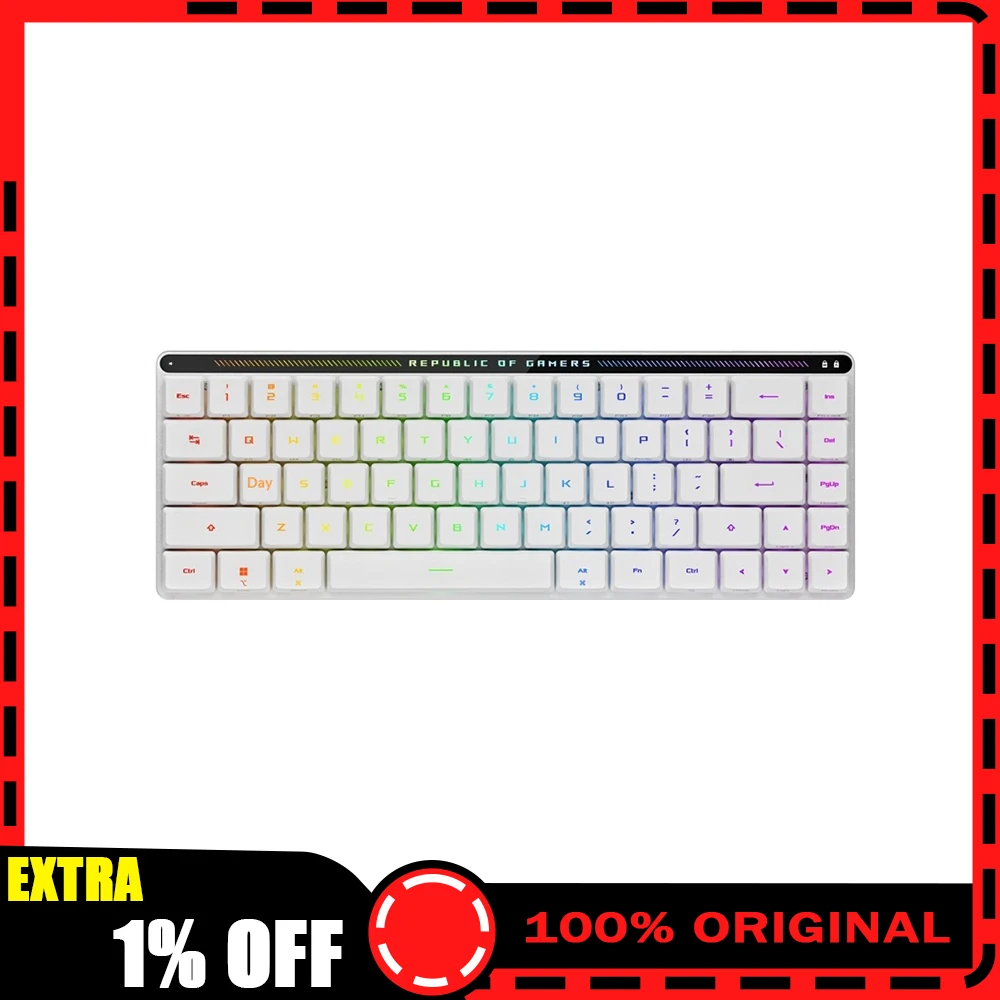 

Механическая клавиатура ROG Claymore RX LP с беспроводным подключением SPEEDNOVA, три режима работы, универсальный приемник, Gasket-крепление, Hot-Swap, для ПК, подарки