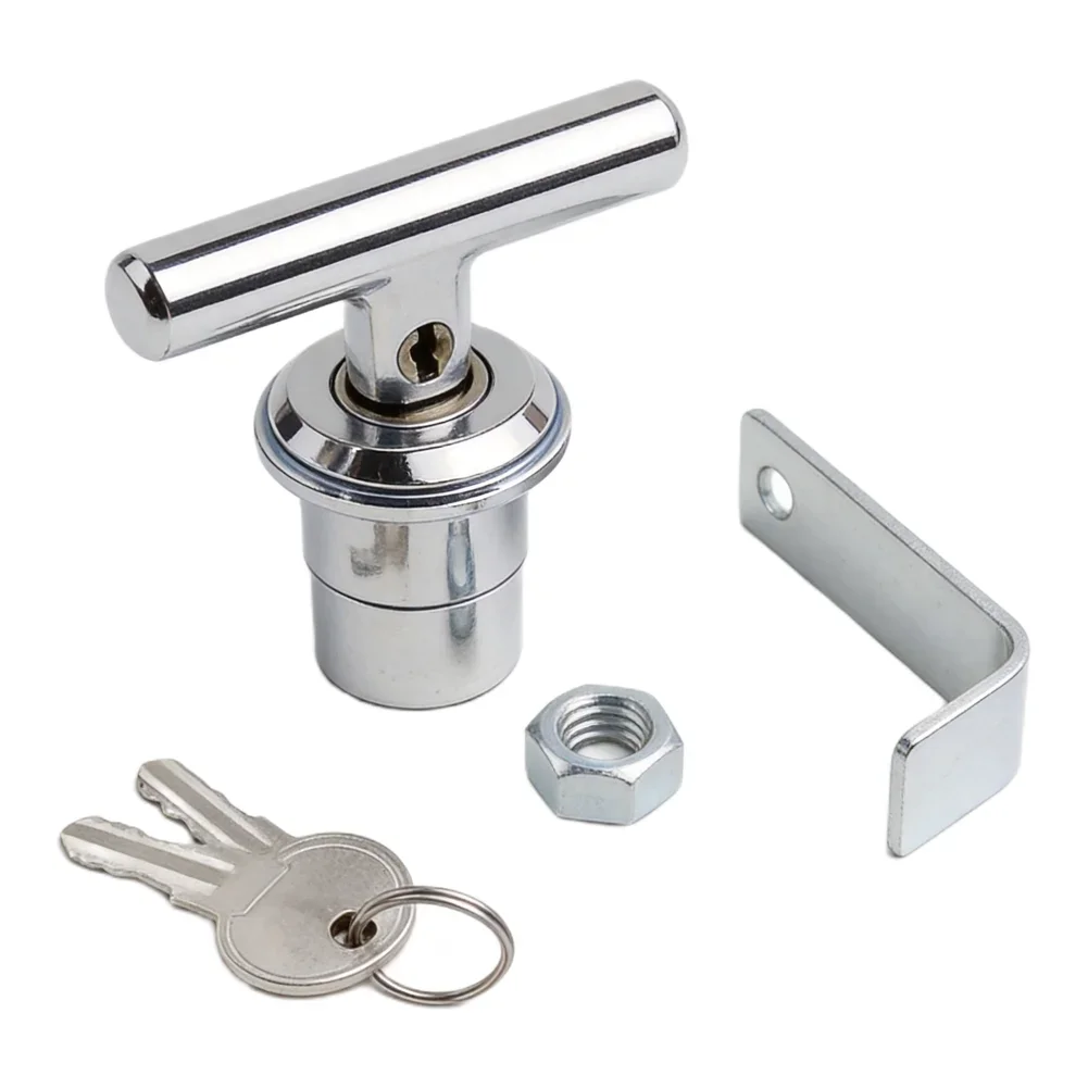 For Camper Shells For Garage Doors T Handle Lock Garage Security 98*96 Mm L*W Sturdy Construction Easy Installation