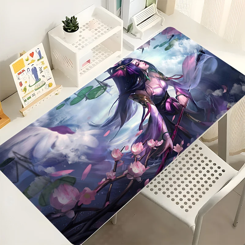 

Mousepad L-league of Legends Nami Pattern Gaming Mats PC Accessories Mouse Pad Rubber Desk Mat Non Slip Table Mat Keyboard Pad