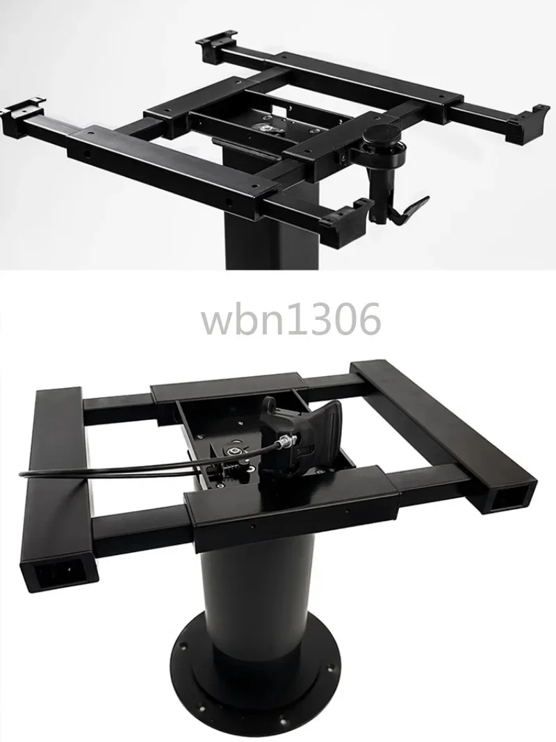 RV lift rotating table legs, trailer modification accessories four sliding pneumatic lift 360 ° steering table rack