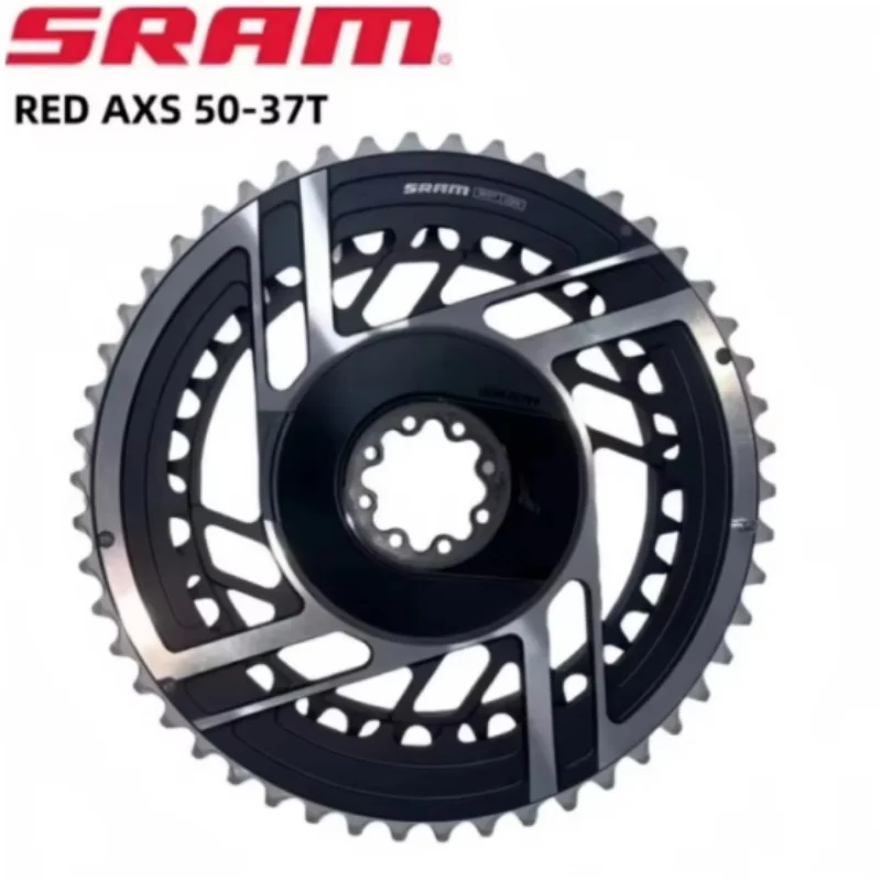 

Звездочка SRAM RED AXS 50-37T, 8 болтов, прямой монтаж, 2x12 скоростей, 8 отверстий, черная круглая звездочка, двойная оригинальная для кривошипа SRAM RED AXS