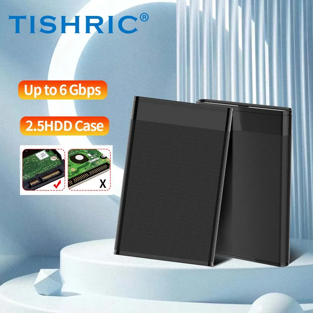 

TISHRIC Hard Drive Enclosure Type C to SATA 2.5Inch HD Case External Hard Drive Box Portable Mobile HDD Enclosure for Laptop PC