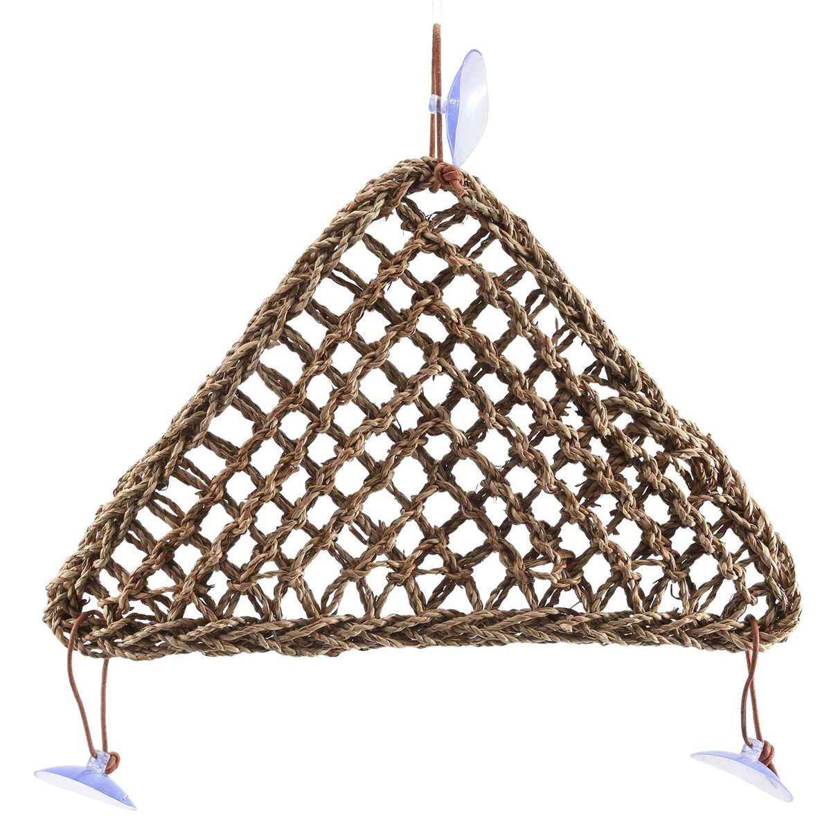 Bearded Dragon Hammock Lizard ,100% Natural Seagrass Fibers for ,Geckos,,Hermit Crabs and Snakes,Triangular and Plastic