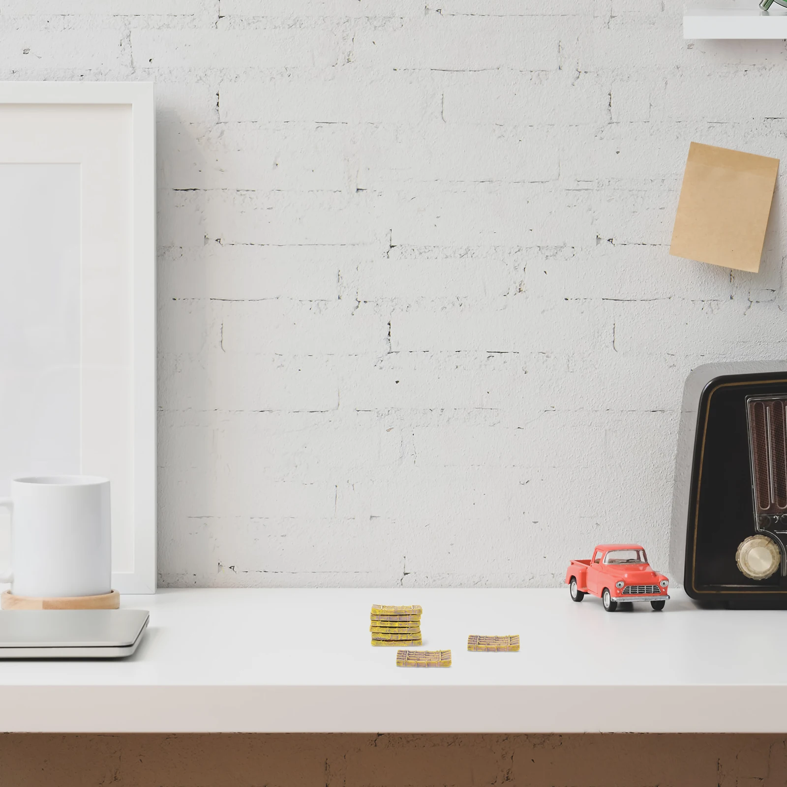 

6 шт., украшение для плота из смолы, высококачественный безопасный мини-домик, садовый пейзаж, украшение, имитация плота, мини-ремесло из смолы