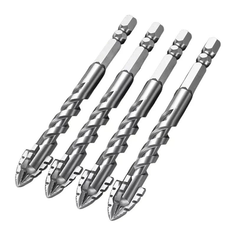 

7pcs/sets Tungsten Steel Serrated Drilling Bit Set For Ceramic Plastic Tile Ceramic Glass Concrete