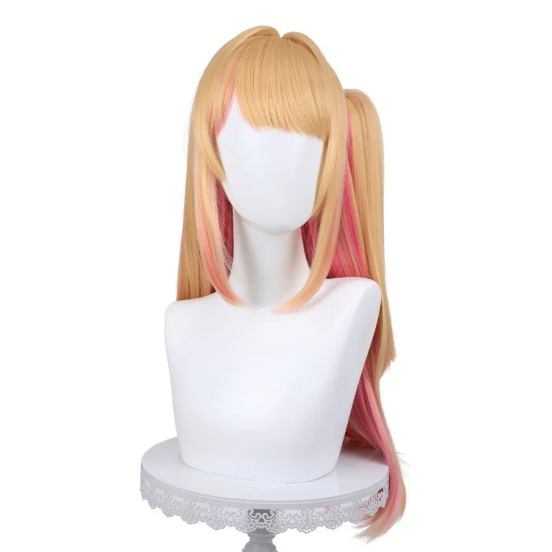 

The Child I Pushed Hoshino Ruby cos Hoshino Rumie Wig Длинные прямые волосы Моделирование кожи головы Соответствие цветов