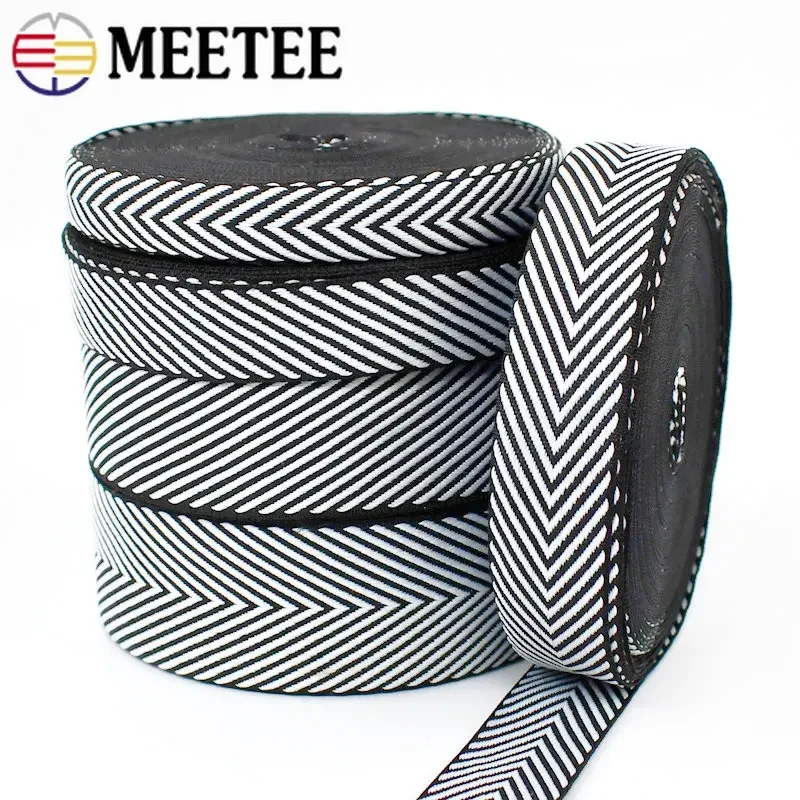 10Meters 10-38mm Polyester Webbing Tape For Bag Backpack Jacquard Ribbon Belt Band Luggage Strap Bias Binding DIY Accessories