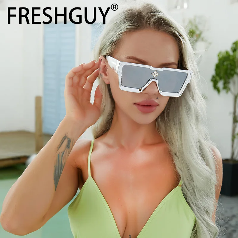 FRESHGUY Fashion Women's Sunglasses Full Frame Diamond-studded Advanced Travel Necessary Design Shooting Equipment Sunglasses