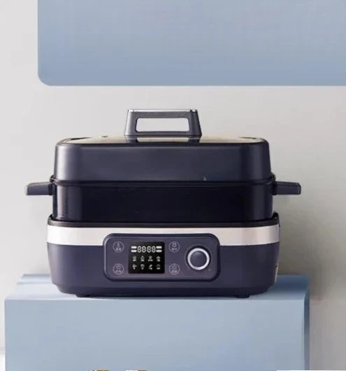 

For Multi Cooker 220V Home Electric Hot Pot, Barbecue, Steaming, Cookingand And Roasting Integrated Electric Cooker Chafing Dish