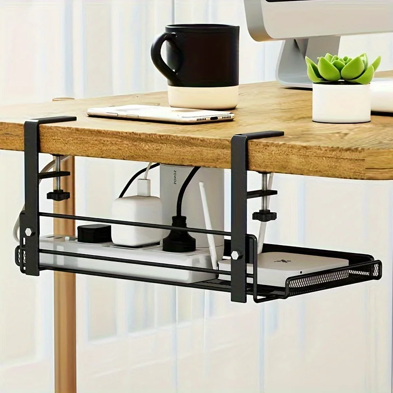 

Desk Cable Management Tray No Drill Paint Finished