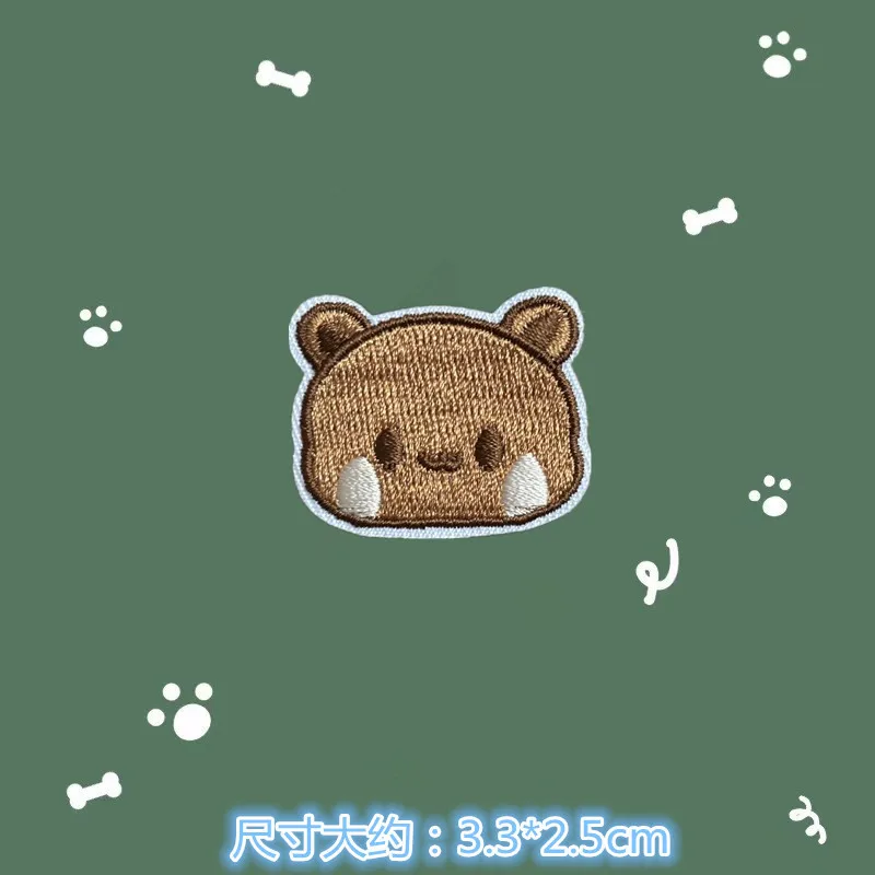 Bubu Yier زوجين أنيمي بقع للملابس لطيف ذاتية اللصق التصحيح الحديد على التطريز DIY بها بنفسك بقع على الملابس زين الأقمشة