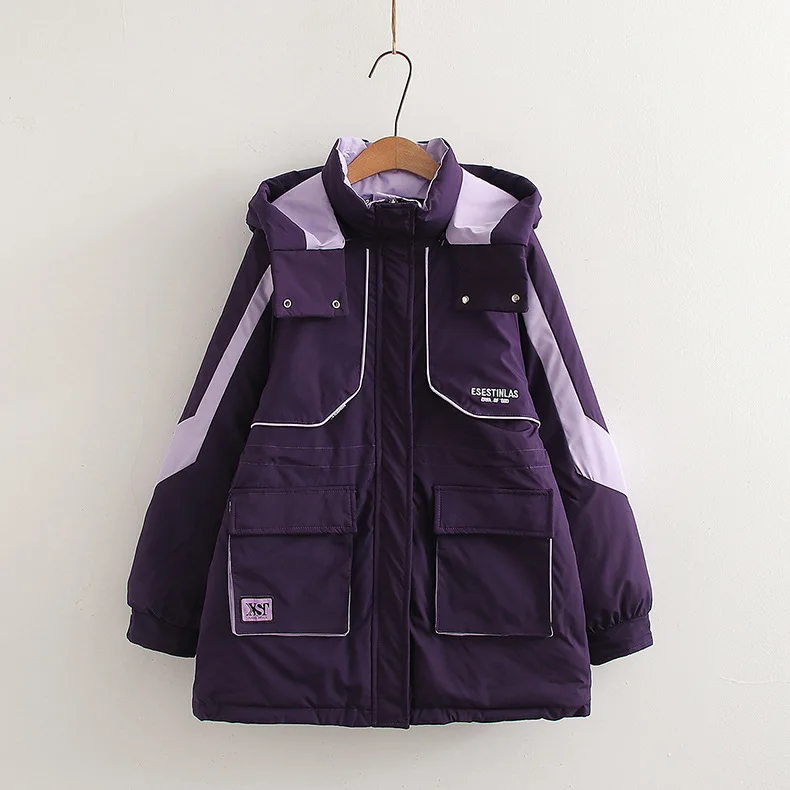 [مخزون جاهز] سترة نسائية شتوية سميكة ودافئة عالية الجودة سترات نسائية مبطنة للتغلب على الفطيرة سترات شتوية قصيرة مبطنة