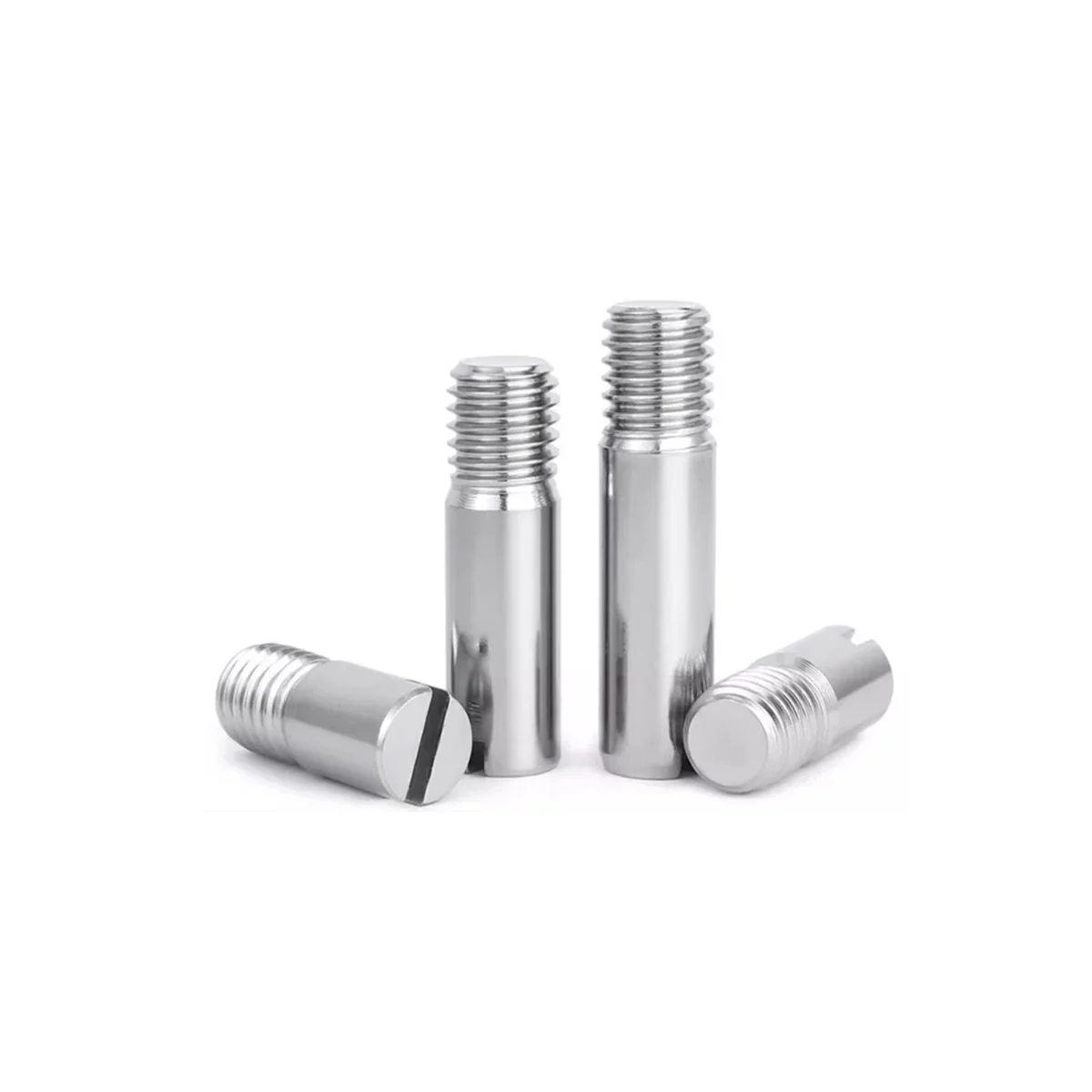 304 Stainless Steel Slotted External Thread Cylindrical Pin / Locating Pin Shaft M2.5M4M5M6M8M10