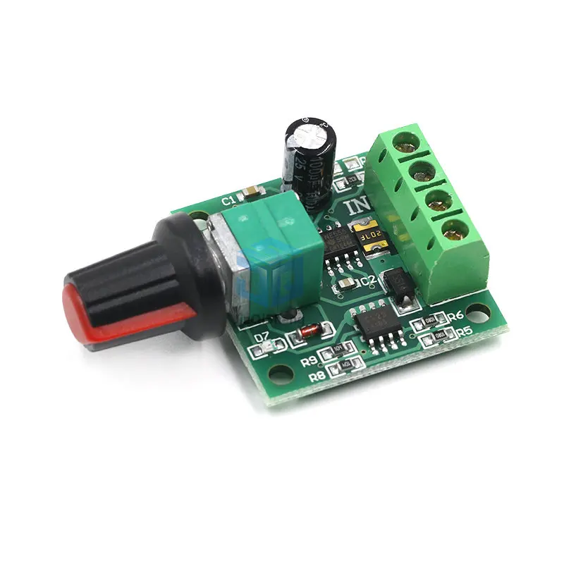 DC 1.8V 3V 5V 6V 12V 2A PWM Motor Speed Controller Low Voltage Motor Speed Controller PWM 0~100% Adjustable Drive Module