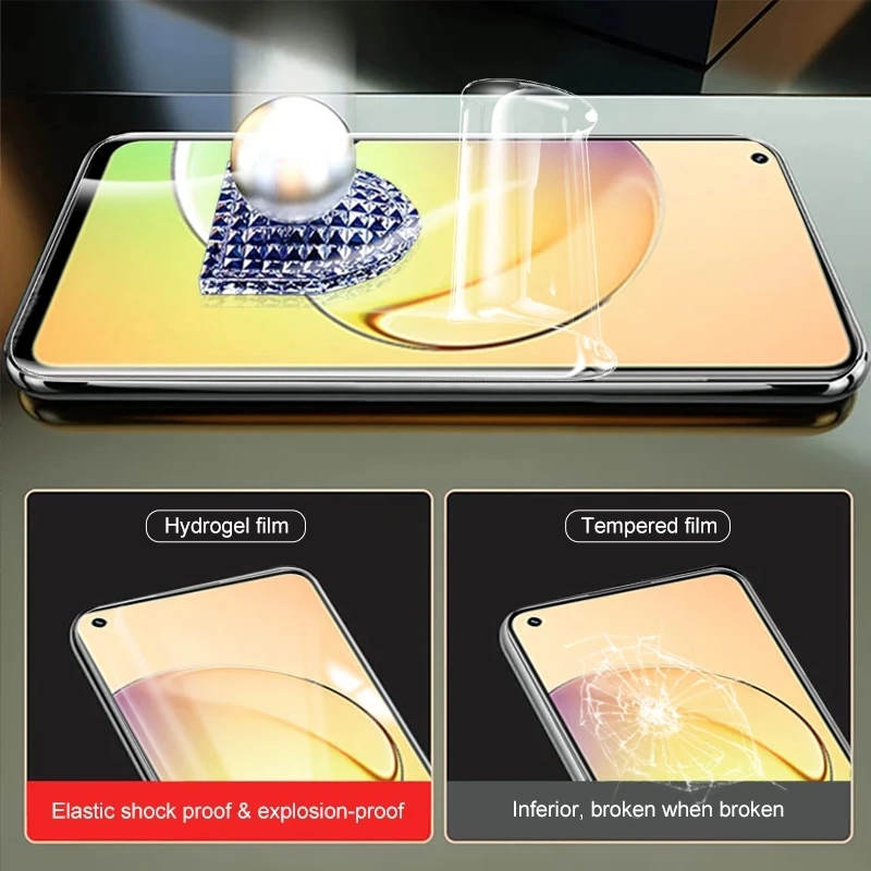 Hydrogel Film For Realme 8i Screen Protector Films For Realme 8 7 6 5 Pro 8s X3 C25 C21 C20 C17 C15 C11 C3 Protective Film