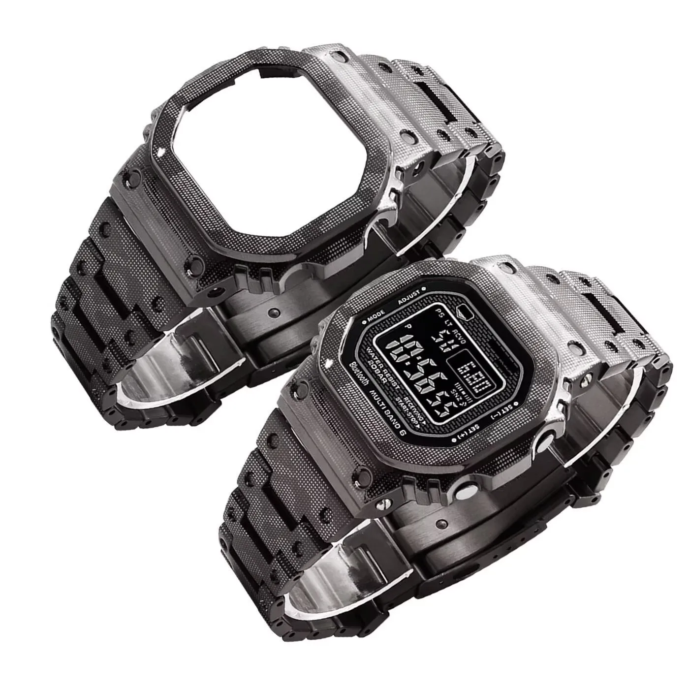Replacement Camouflage Stainless steel strap bezel Protective case for DW-5600E DW-5600BB DW-5600SK/5600MS GW-B5600 5000
