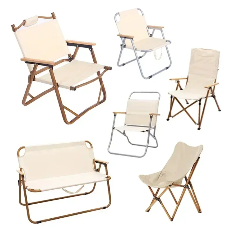 

White Metal Aluminum Beach Camping Chairs For Events Outdoor Picnic Garden Dining Sea Chairs Alloy Cadeira De Praia Foldable