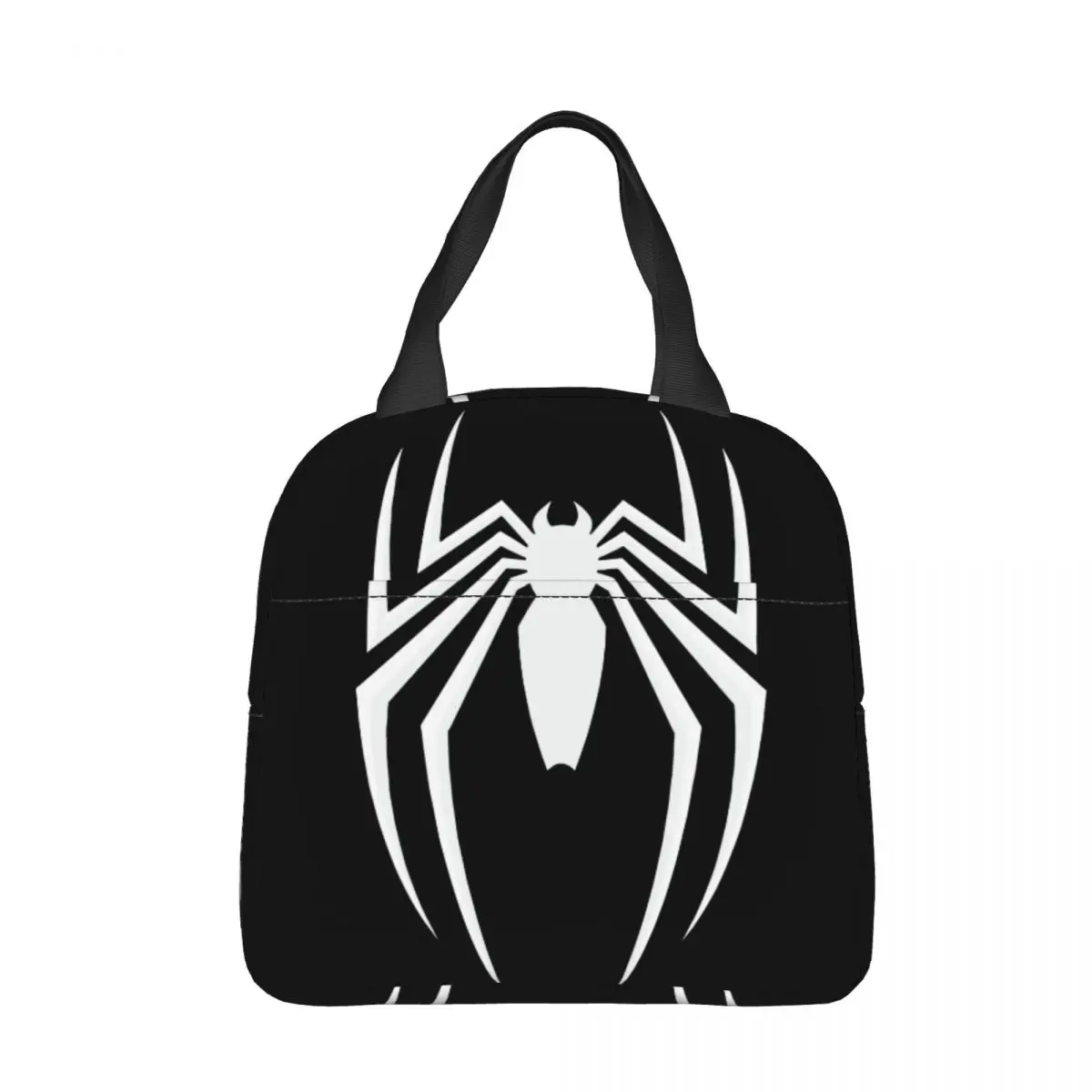 

White Spider Spiderman Insulated Lunch Bags Thermal Bag Reusable Large Tote Lunch Box Food Bag Beach Picnic