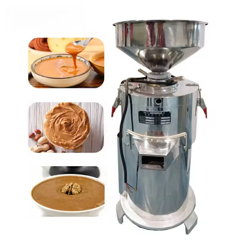 Widely Used Soybean Butter Crush Machine Tahini Stone Mill Sesame Grinding Machine Peanut Butter Making Machine Motor Flour Mill