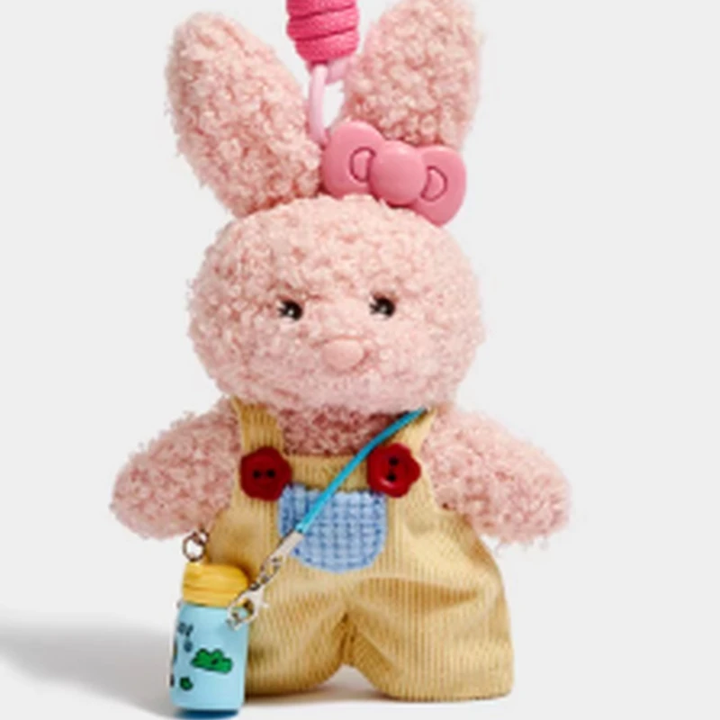 귀엽고 깜찍한 작은 양 플러시 펜던트 부드러운 책가방 장식 & 자동차 키체인 귀여운 인형 액세서리 소녀들을 위한 선물