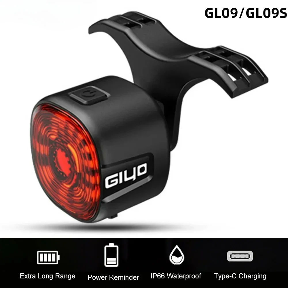 

Smart Bicycle Brake Rear Light Auto Stop Signal LED Road Bicycle Rear Light Type C Charge Mountain Cycling Safety Flash Lamp