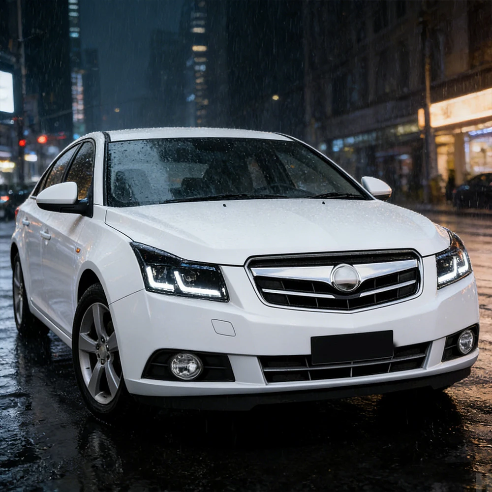 

Для Chevrolet Cruze 2009-2014: Светодиодные фары в сборе с двойными U-образными ДХО, линзами-проекторами и ксеноновыми лампами. Подключение Plug and Play. Автоаксессуары.