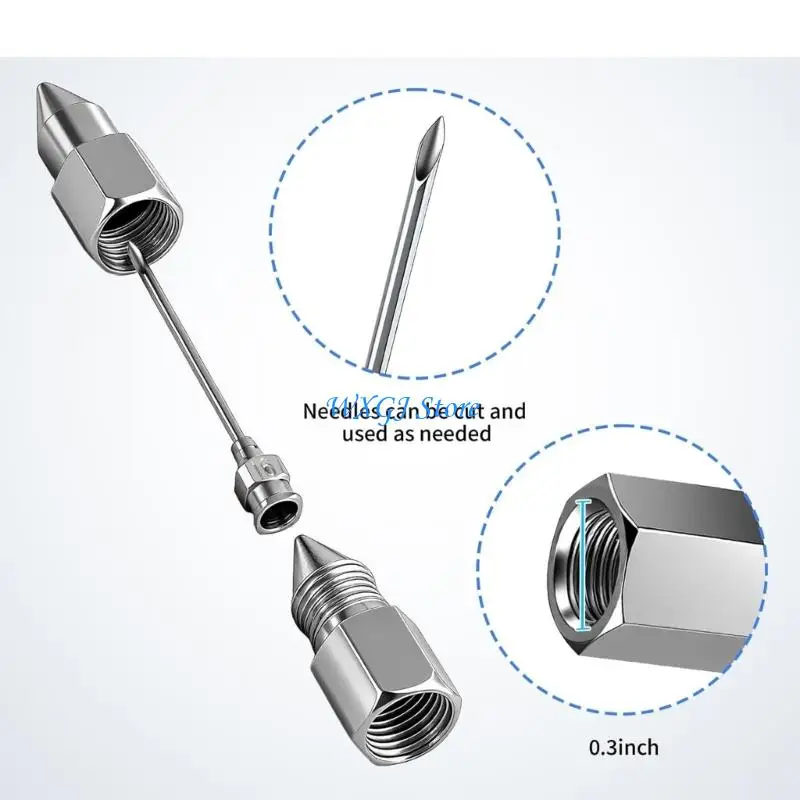 Picture 5: 37JE Greases Needle Attachment Set Lubricating Grease Sprayer Injector Needle Nozzle
