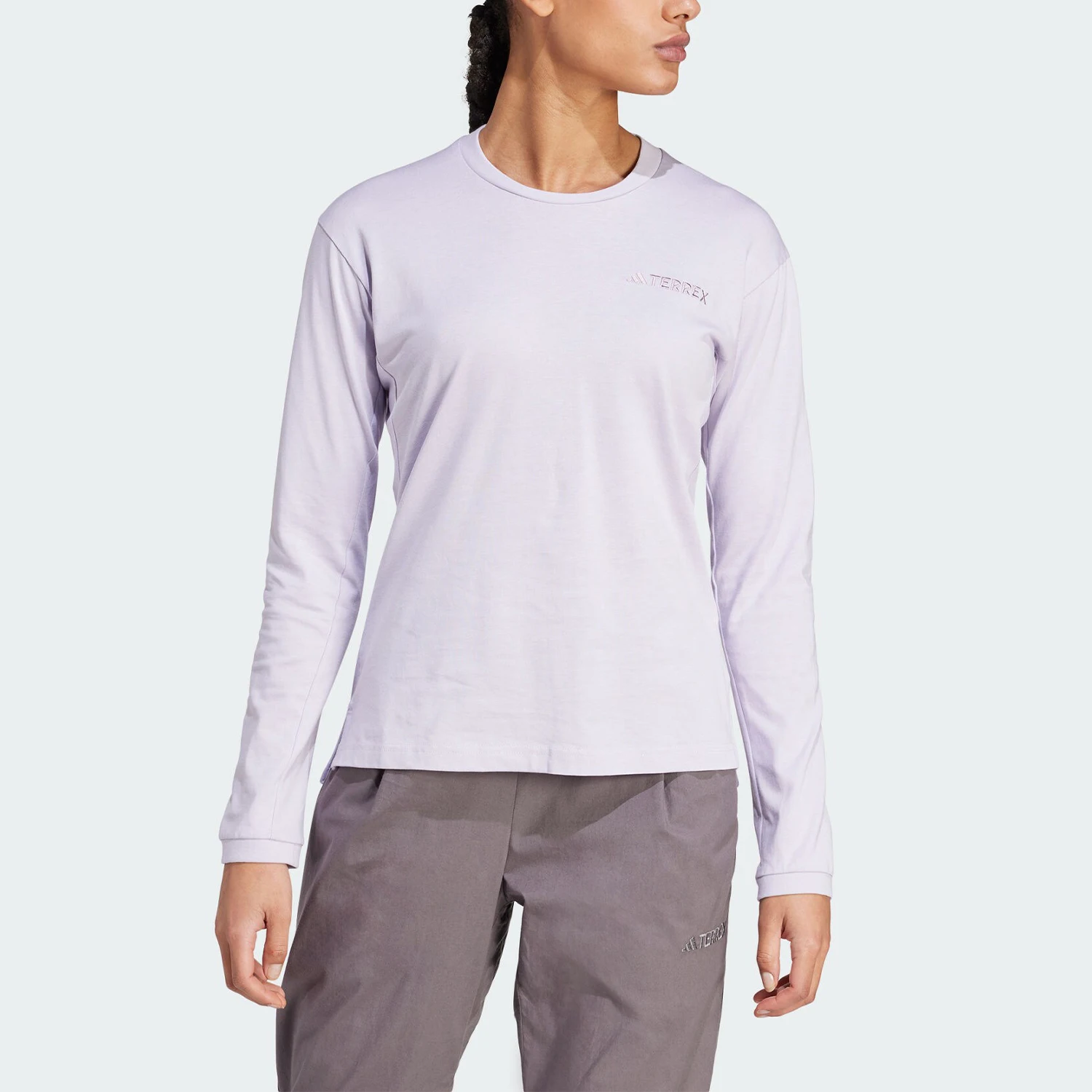 Adidas genuine W XPL logo LS women's sports outdoor long sleeved shirt IN4620