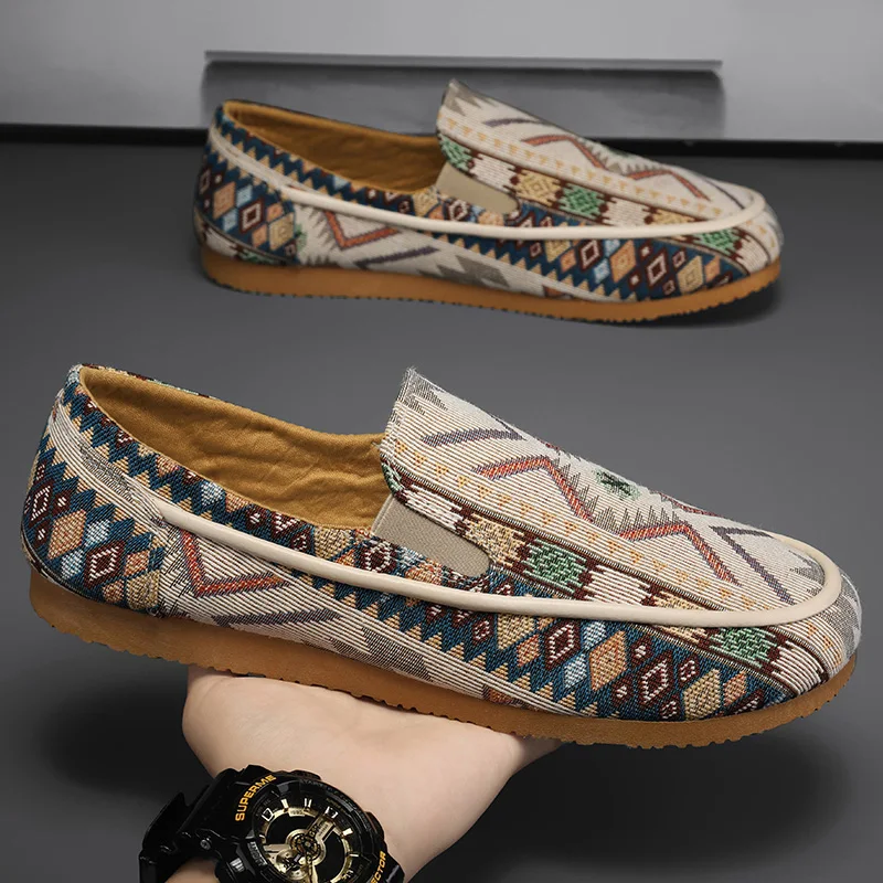 New Canvas Sneakers For Men Summer Espadrilles Men Casual Shoes Comfortable Walking Sneakers Men\'s Shoes