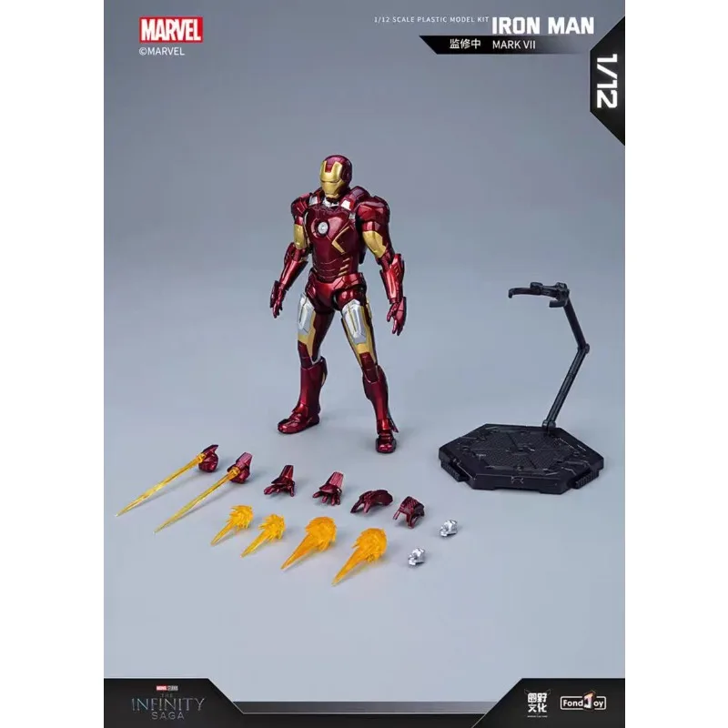 

Original FondJoy INFINITY SAGA Lron Man MK7 1/12 Scale Plastic Model Kit Anime Figure Toys Ornaments Collection