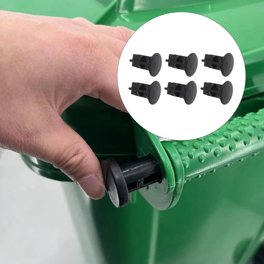 6pcs Hinge Pins For Bin Lids Plastic Replacement Parts For 100/120/240L Bin As Wheelie= Bin Lockand Lock Stable Fixation Lids