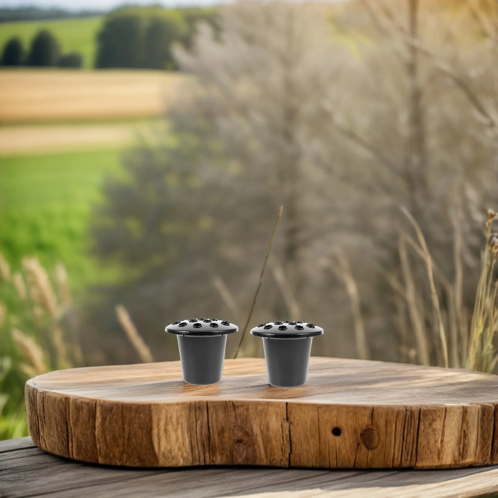 3 supports de fleurs pour tombes, base à 16 trous, inserts de vase pour cimetière, support de tige florale commémorative pour funérailles, extérieur