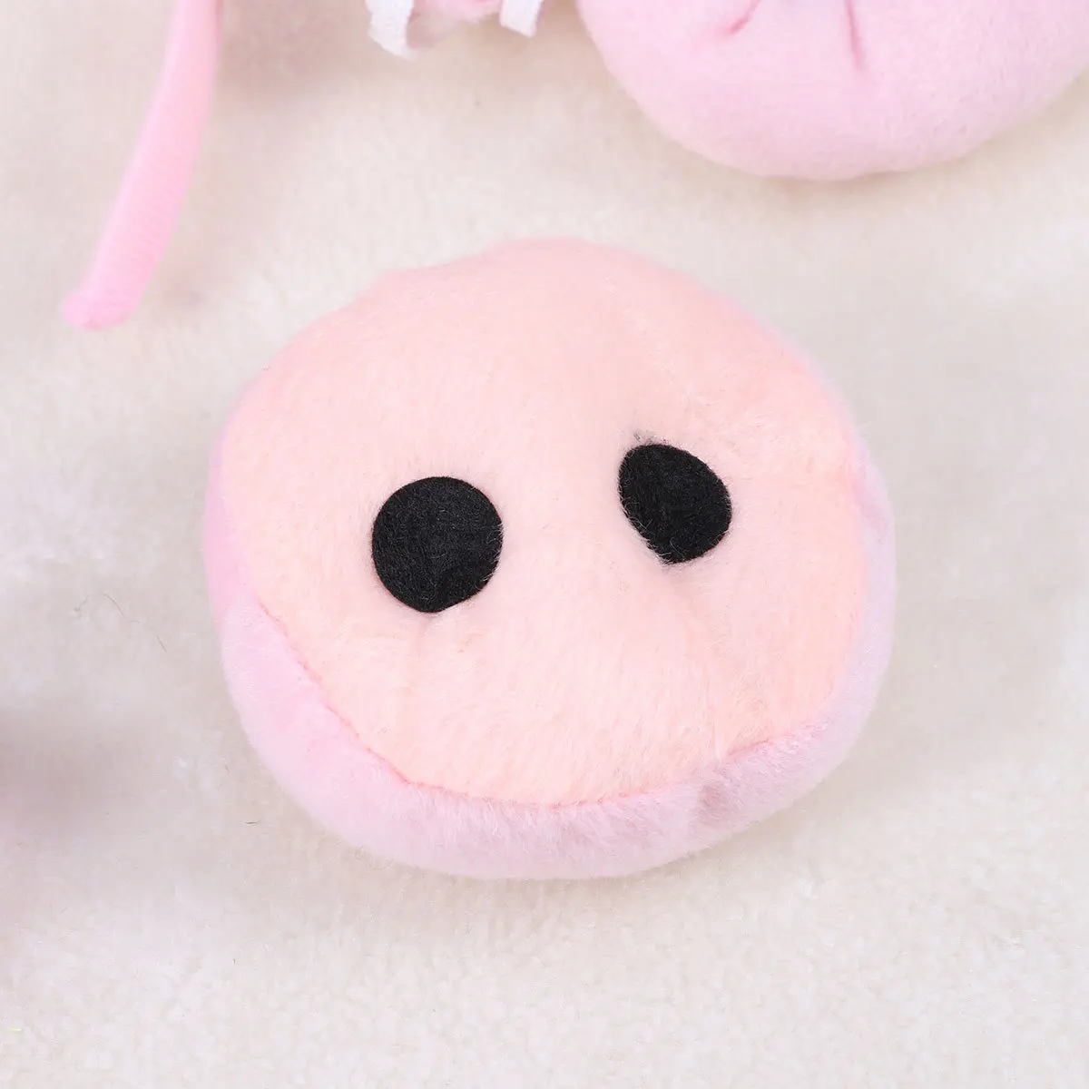 4 pezzi set di fasce per maiali orecchie naso coda papillon accessori per costumi per feste in maschera di Halloween gioco di abbigliamento tessuto premium