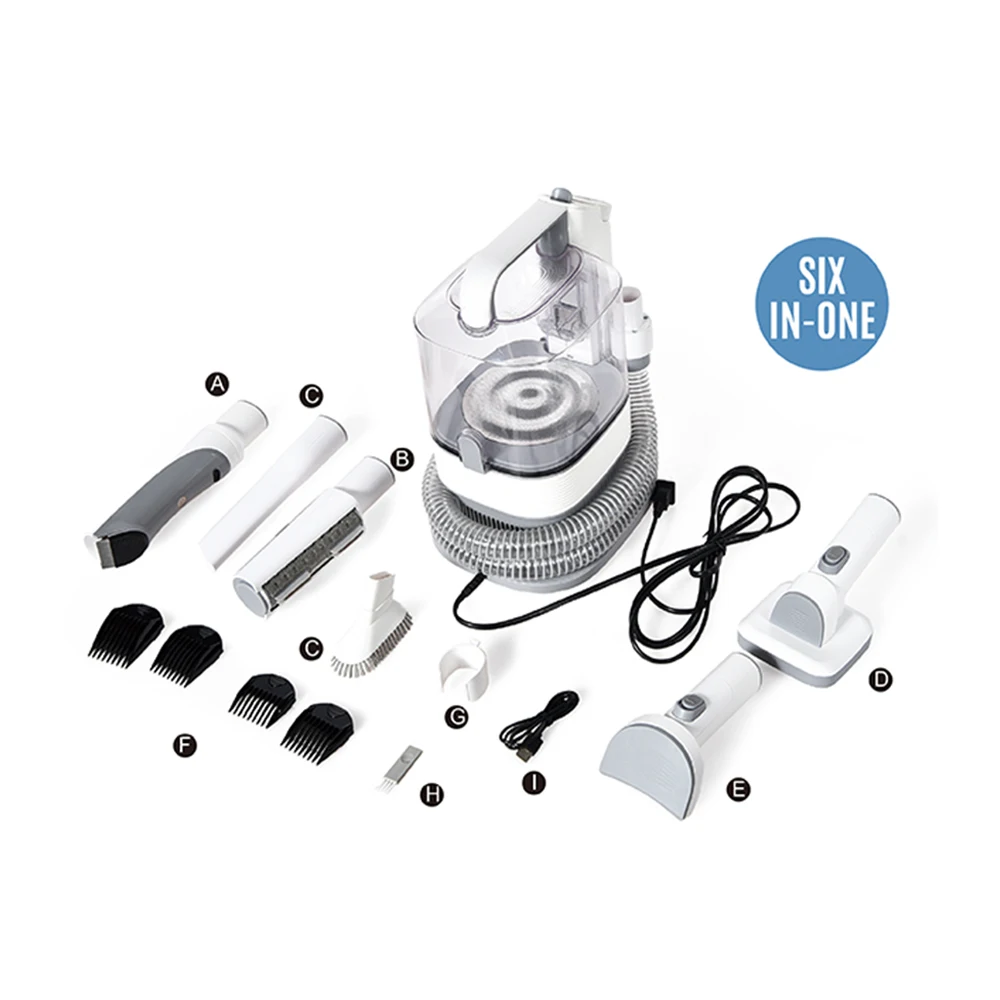 Factory Customize Professional Pet Grooming Vacuum Kit with Pet Hair Removes Comb Brush