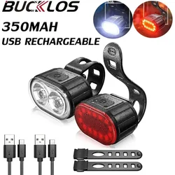 Bike Front Rear Light LED Bicycle Light USB Charge Headlight Durable Cycling Taillight Bicycle Lamp Lantern Bike Accessories