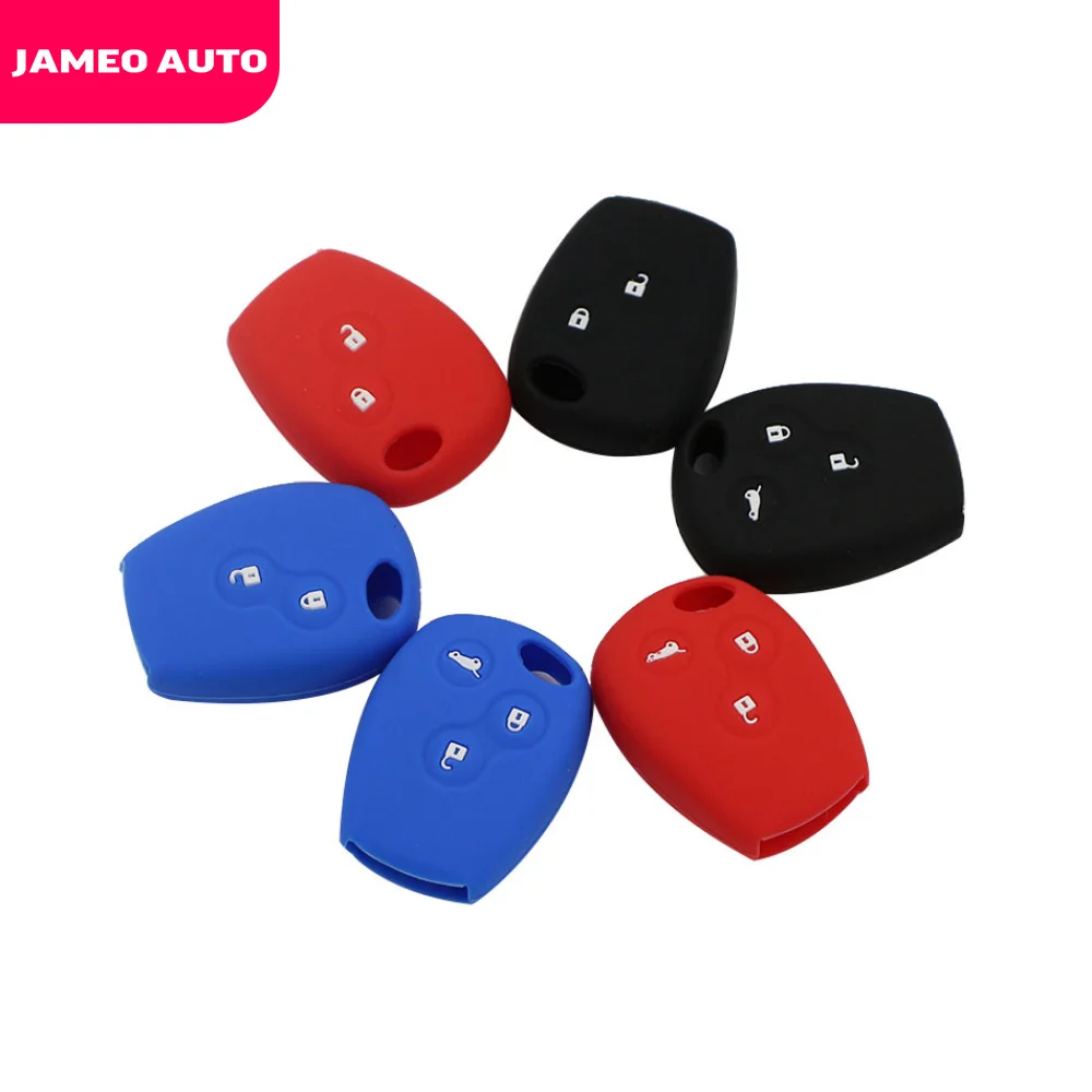 Silicone Car Key Case Protector Cover 2/3 Buttons Fit for Renault Kangoo DACIA Scenic Megane Sandero Captur Twingo Modus