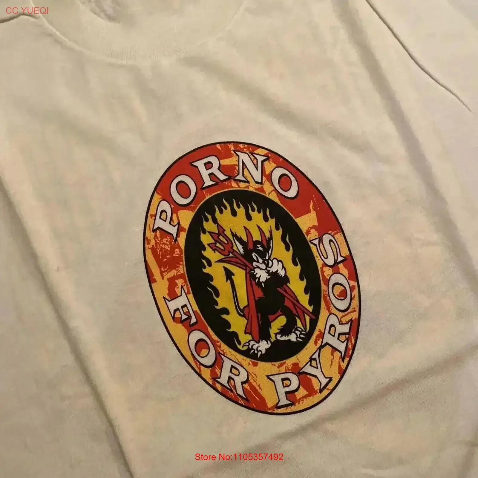 porno for pyros T shirt Cotton Size S 4XL vintage Washed Soft Top For Everyday Wear graphic Unisex fashion designer clothes