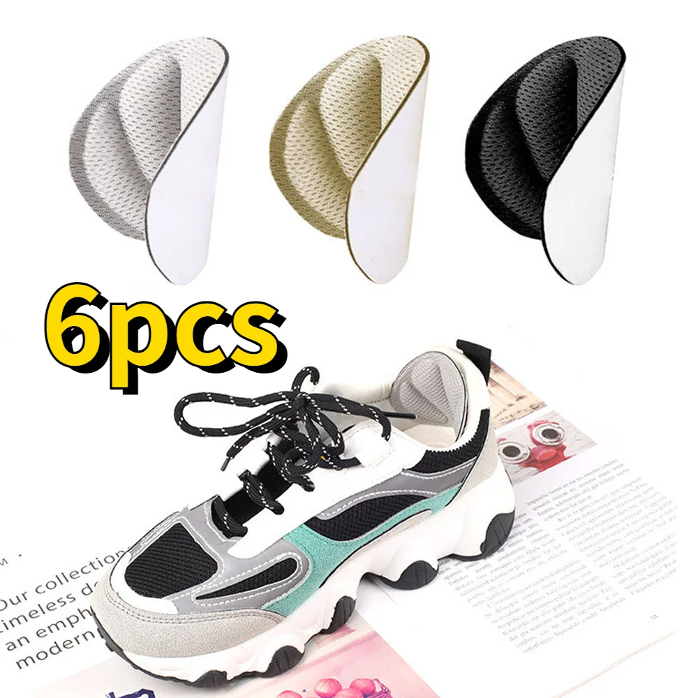 6 pezzi solette per scarpe sportive uomo misura regolabile antiusura piedi Pad donna per scarpe tacchi solette Protector Sticker inserti per la cura