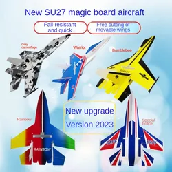 SU27 RC Airplane Magic Board KT Board Fixed Wing Aircraft Shockproof PP Board Glider DIY airplane