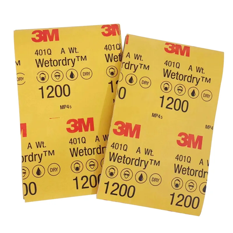 3M401Q Beauty Sandpaper 1200 Grit Water Sandpaper Car Finish Polishing 139*228mm Abrasive