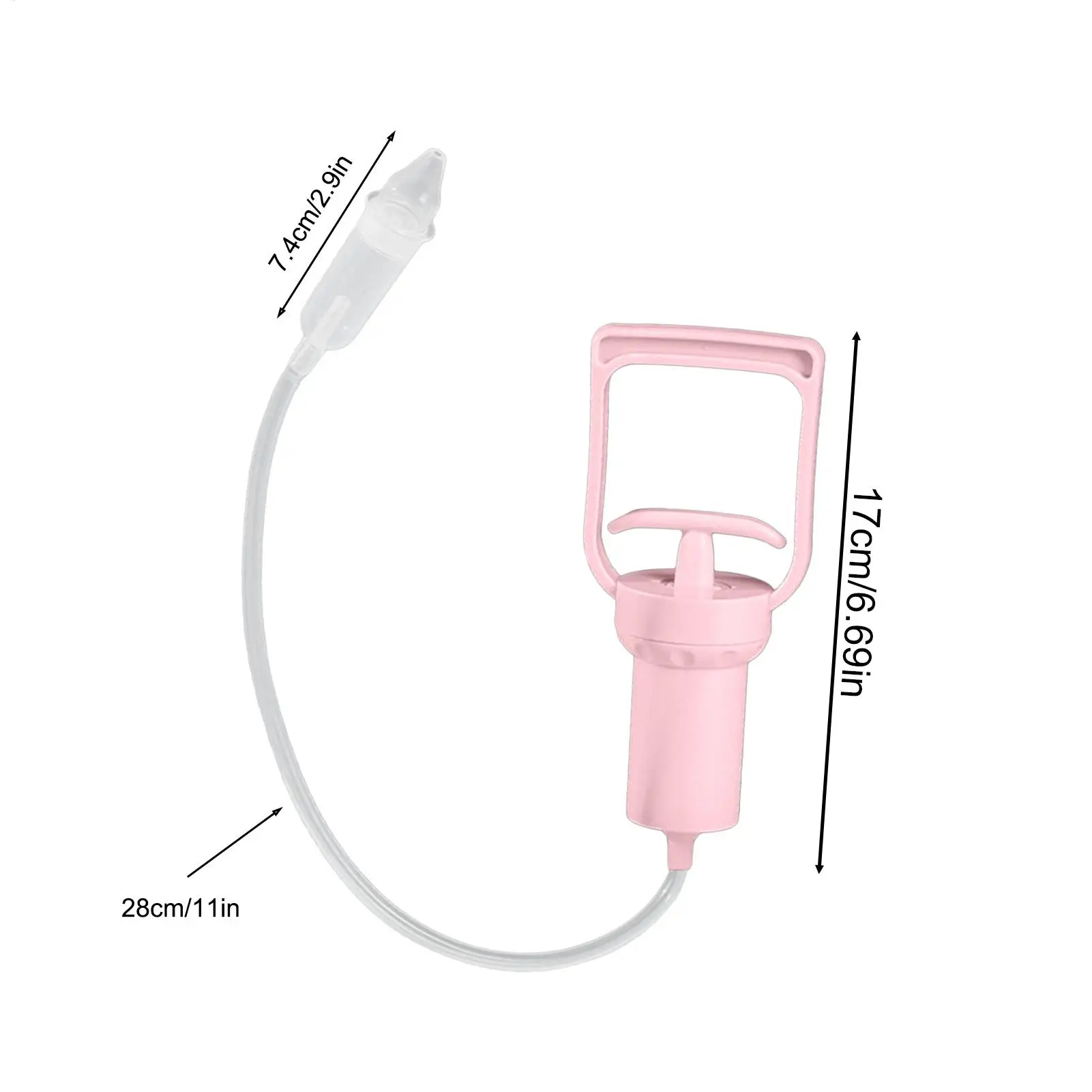 Baby Nasal Aspirator Powerful Hand Pump Safe Comfortable Nose Cleaner For Newborns Toddlers Kids Congestion Relief Mucus Remover