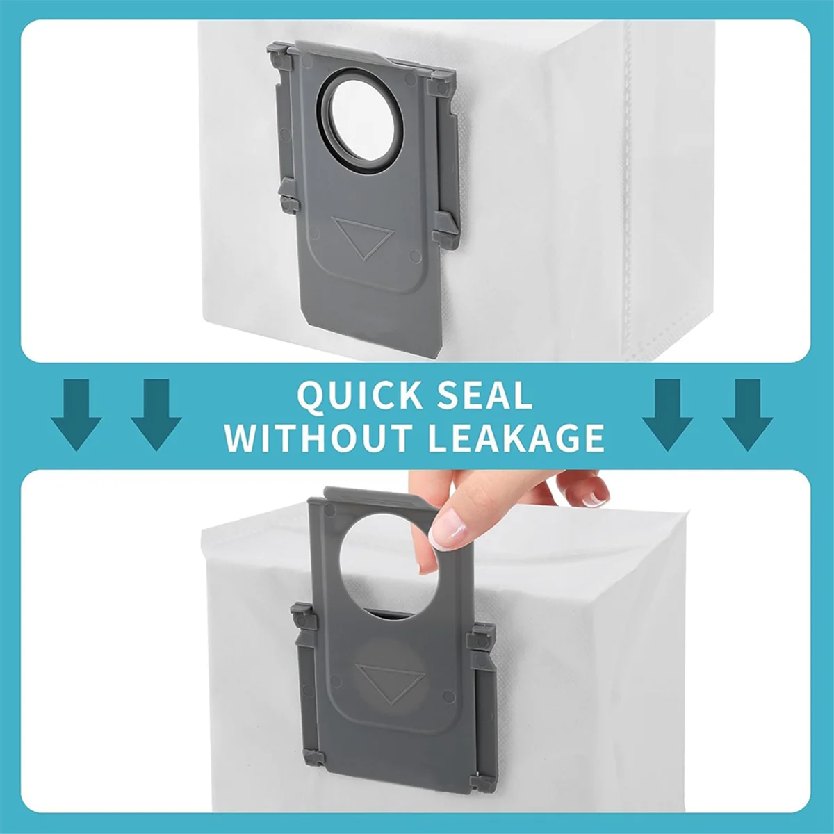 12 قطعة أكياس الغبار بديلة لـ Roborock S8+ /S8 Pro Ultra / S7 MaxV Ultra / Q5 / Q5+ / Q7+ / Q7 Max + حقيبة المكنسة الكهربائية