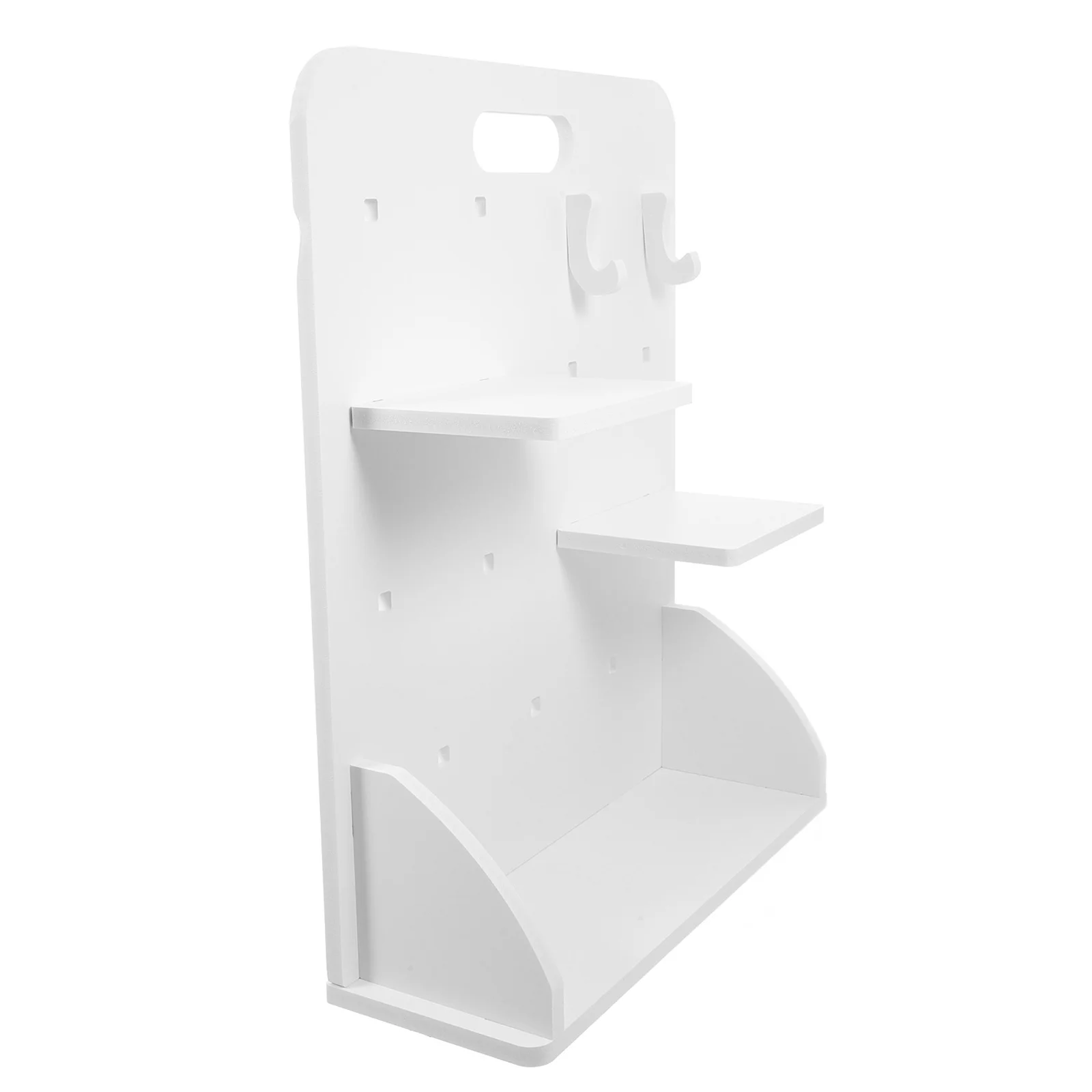 

1Set Standing Pegboard Office Desk Organizer Shelves Hooks No Drill Table Storage Desktop Workspace Organizer Storage System