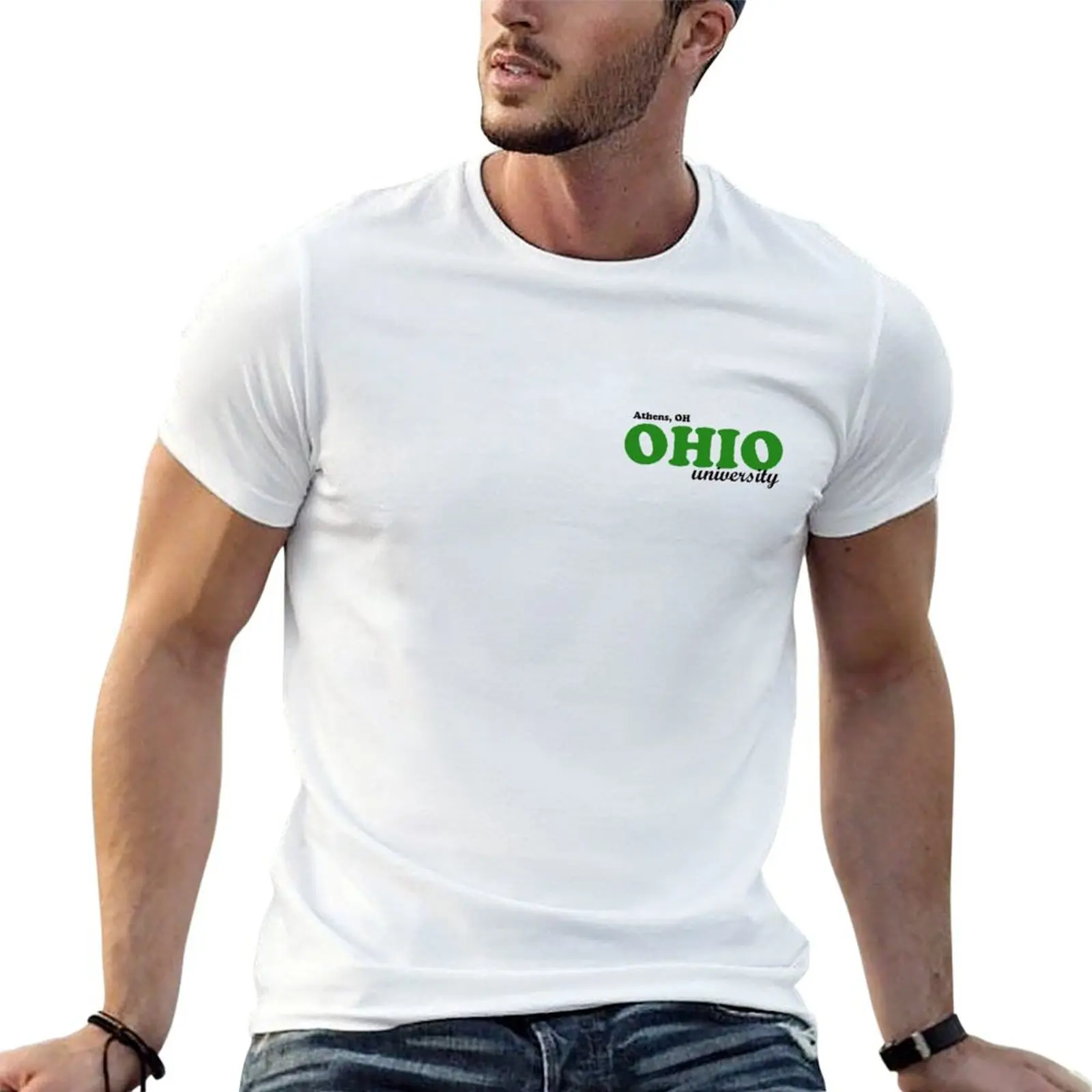 ohio university athens ohio T-Shirt Big and Tall Crew Neck Tee