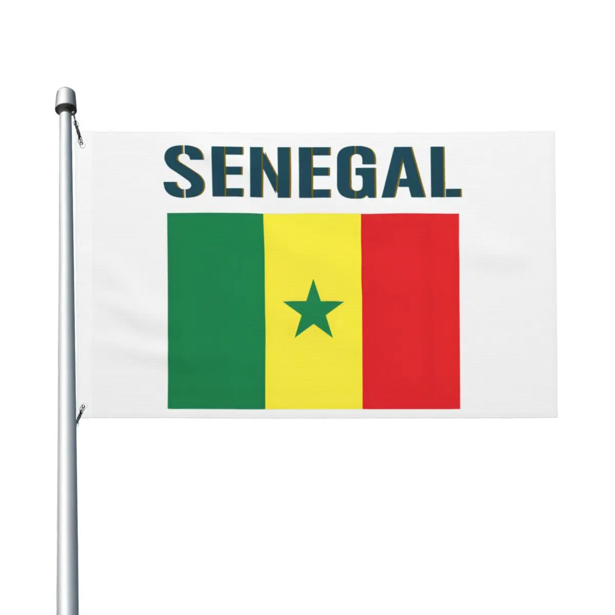 Senegal Flag Flag Hanging Polyeste Banner For Living Room Dorm Party Decor 90X150cm Quality Flags