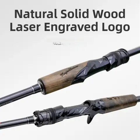 Magic Carbon Fiing Rod Lure Rod Sea Fiing Gun Handle Bass Perch Fiing Rod Lightweight Slow Taper mid Soft ML 6 best sales trout ranger rod - №6