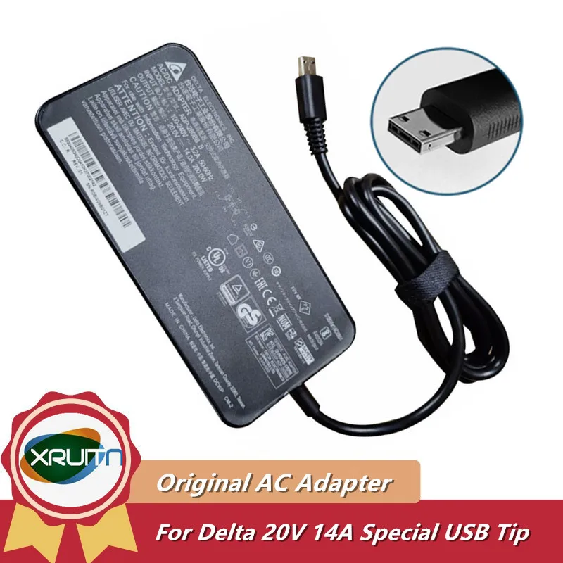 Genuine DELTA 20V 14A 280W ADP-280BB B AC Adapter Charger For MSI GE66 GE76 GP76 GP66 Power Supply Special USB Tip