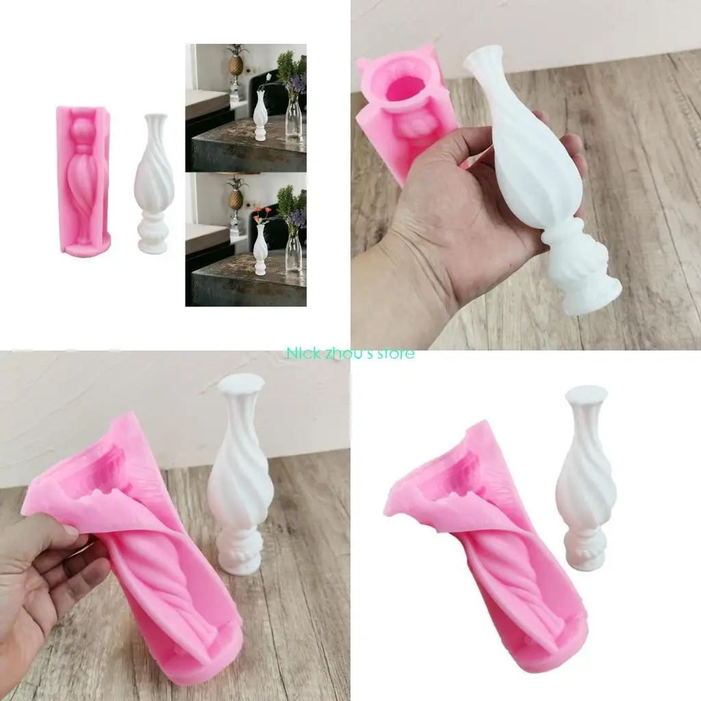 

E15E DIY Resin Craft Moulds Roman Column Shaped Silicone Molds Suitable for Artistic Projects and Creative Exhibitions